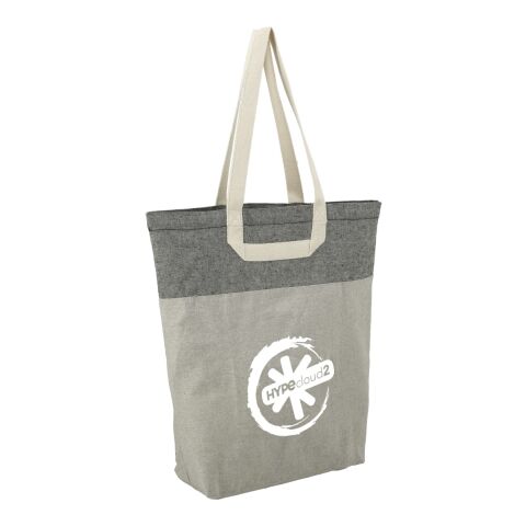 Recycled Cotton U-Handle Book Tote Standard | Natural-Black | No Imprint | not available | not available