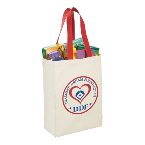 Nebraska 5oz Cotton Canvas Grocery Tote Standard | Red | No Imprint | not available | not available