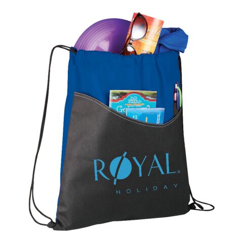 Rivers Non-Woven Drawstring Bag Royal Blue | No Imprint | not available | not available
