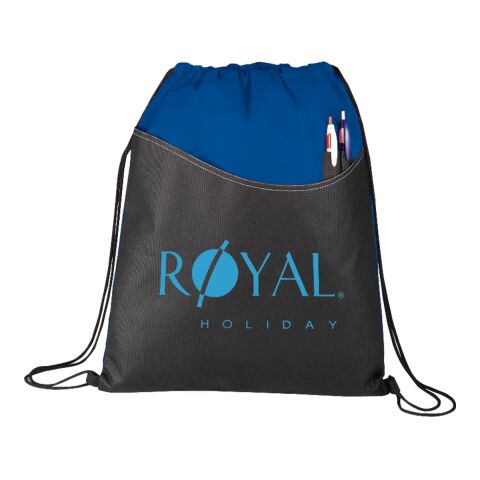 Rivers Non-Woven Drawstring Bag Royal Blue | No Imprint | not available | not available