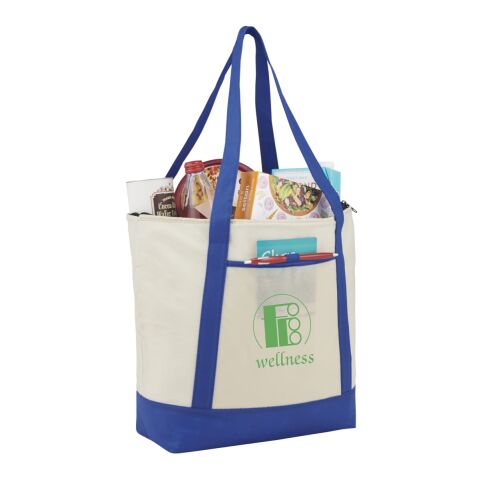 Lighthouse 24-Can Non-Woven Tote Cooler Royal Blue