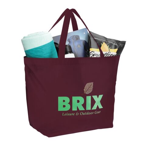 YaYa Budget Non-Woven Shopper Tote Burgundy | No Imprint | not available | not available