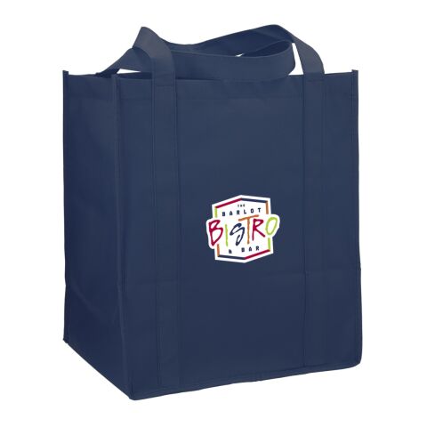 Little Juno Non-Woven Grocery Tote Navy Blue | No Imprint | not available | not available