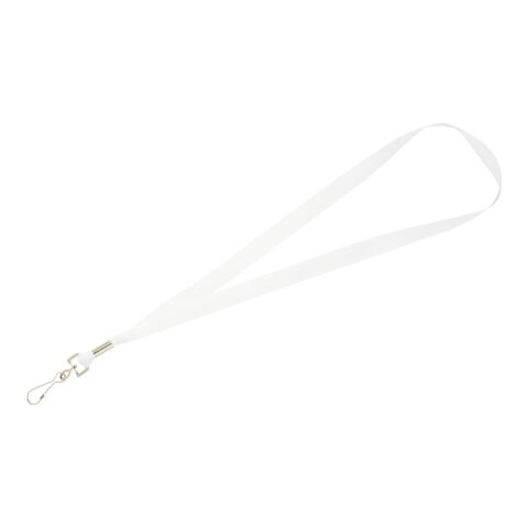 Full Color 3/4&quot; Lanyard w/ Hook White | No Imprint | not available | not available