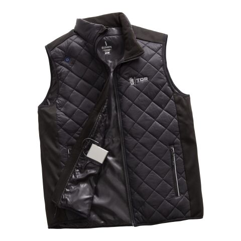 Men’s SHEFFORD Heat Panel Vest w/ 6000mAh Power Bank Black-Black | M | No Imprint