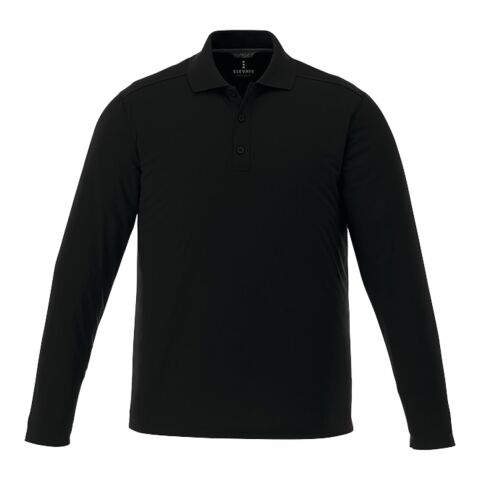 Men’s  MORI Long Sleeve Polo Tall Standard | Black | 4XL | No Imprint | not available | not available
