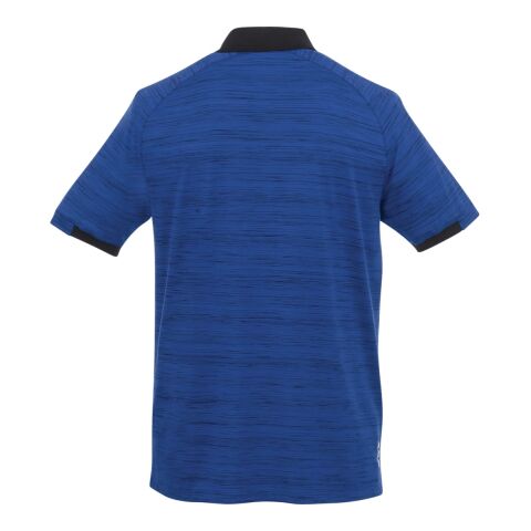 Men&#039;s EMORY Short Sleeve Polo Standard | Metro Blue Heather-Blue | L | 1-color Apparel Digital Transfer | SLEEVE, Horizontal, - Centered on Left sleeve Bicep in panel | 3.00 Inches × 0.38 Inches
