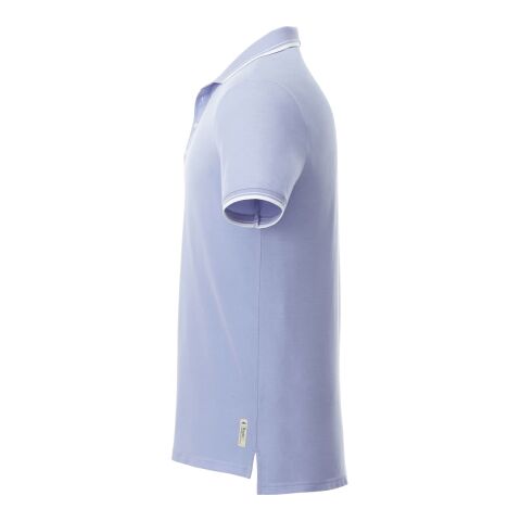 Men's LIMESTONE Roots73 SS Polo Light Blue-White | 3XL