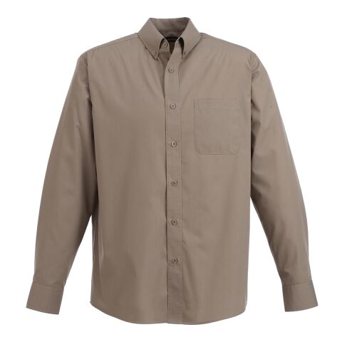 Men&#039;s PRESTON Long Sleeve Shirt Standard | Tan | 4XL | No Imprint | not available | not available