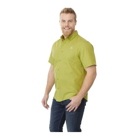 Men&#039;s COLTER Short Sleeve Shirt Standard | Dark Citron Green | M | No Imprint | not available | not available