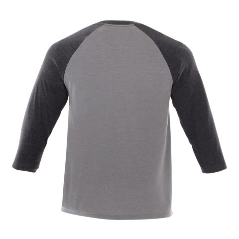 Men&#039;s DAKOTA Three Quarter Tee Standard | Heather Dark Charcoal-Medium Heather Grey | M | No Imprint | not available | not available