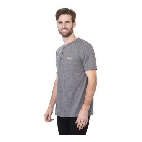 Men&#039;s SOMOTO Eco Short Sleeve Henley Standard | Heather Charcoal | M | No Imprint | not available | not available