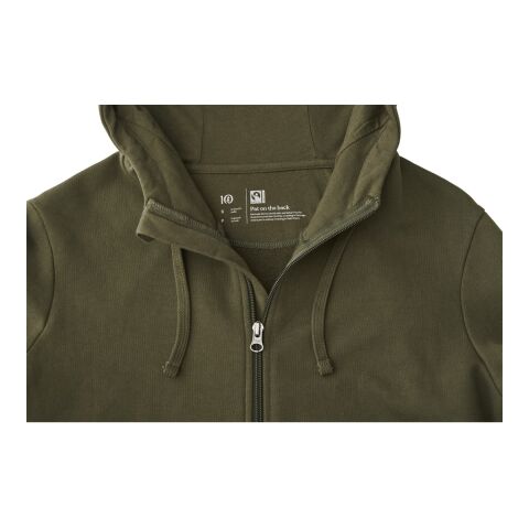 Men's Organic Cotton Zip Hoodie Standard | Olive | M | No Imprint | not available | not available