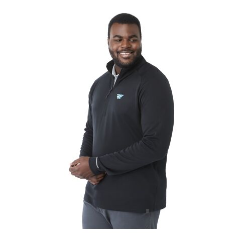 Men&#039;s ASGARD Eco Knit Quarter Zip Standard | Black | L | No Imprint | not available | not available