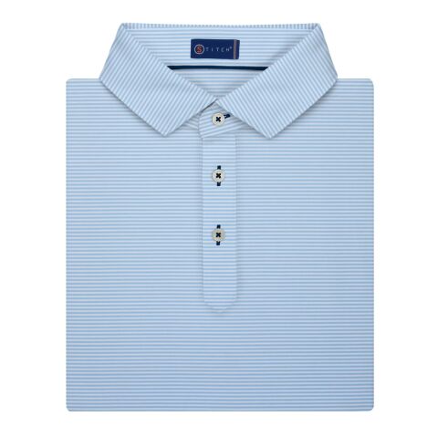 STITCH® Atlantic Stripe Polo Shirt - Men's Blue | M