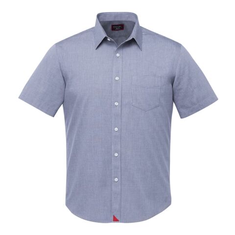 Petrus Wrinkle-Free Short Sleeve Shirt - Men&#039;s Standard | Navy | XL | Embroidery | CHEST, Horizontal, - Centered on Right Chest | 4.00 Inches × 4.00 Inches