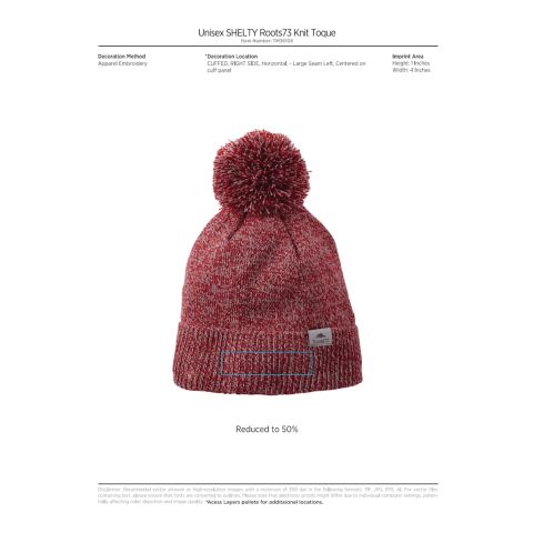 Unisex SHELTY Roots73 Knit Toque Standard | Gray | OSFA | No Imprint | not available | not available