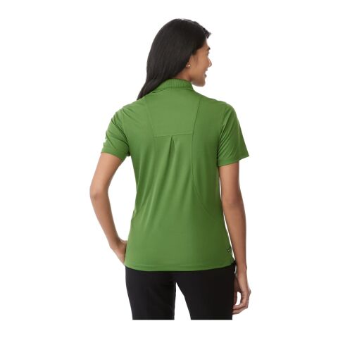 Women's Albula SS Polo Green-White | L