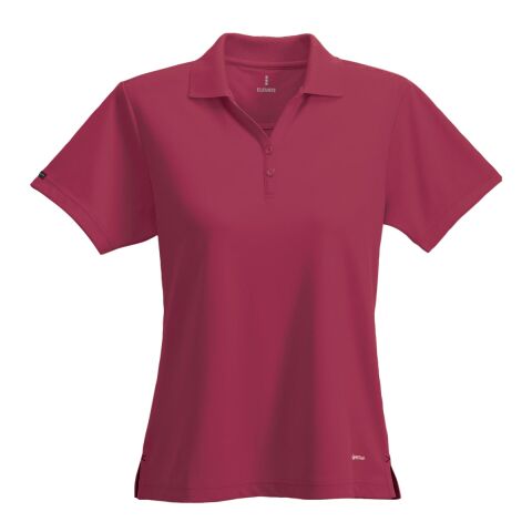 Women's MORENO TEXT MICRO SS POLO Maroon | XS