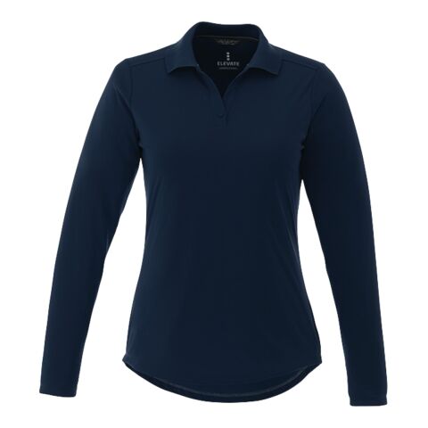 Women&#039;s Mori Long Sleeve Polo Standard | Navy | M | No Imprint | not available | not available