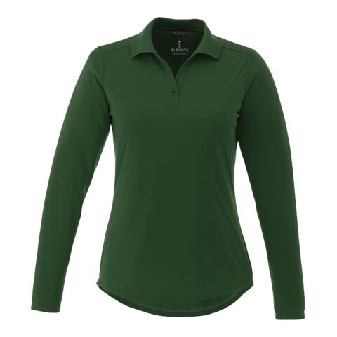 Women's Mori Long Sleeve Polo Forest Green | 3XL