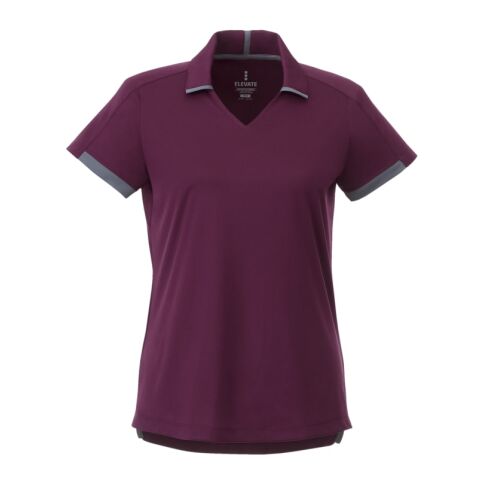Women&#039;s CERRADO SS Polo Standard | Wine Red-Grey Storm | M | No Imprint | not available | not available