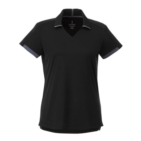 Women's CERRADO SS Polo Black-Grey Storm | XL