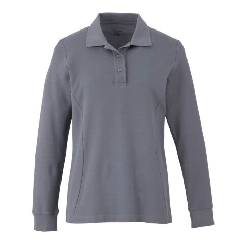 PALO Long Sleeve 100% Cotton Pique Polo - Women&#039;s Standard | Steel Grey | XS | No Imprint | not available | not available