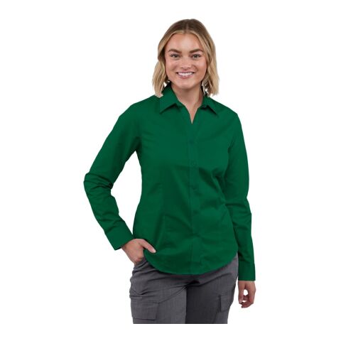Women's WILSHIRE Long Sleeve Shirt Standard | Forest Green | M | No Imprint | not available | not available