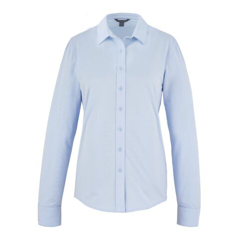 TATRA Eco Long Sleeve Knit Button Up Shirt-Women&#039;s Standard | Light Blue | 2XL | No Imprint | not available | not available