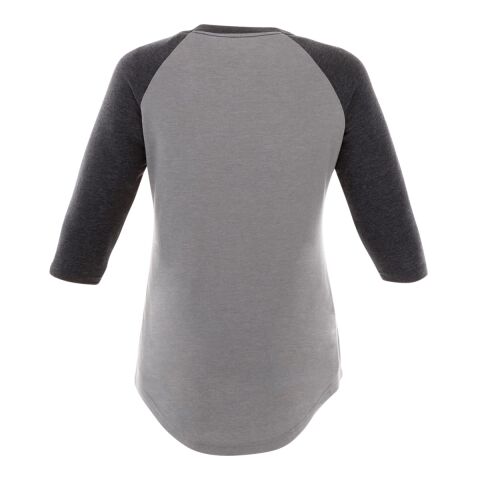 Women's DAKOTA Three Quarter Tee Heather Dark Charcoal-Medium Heather Grey | 3XL
