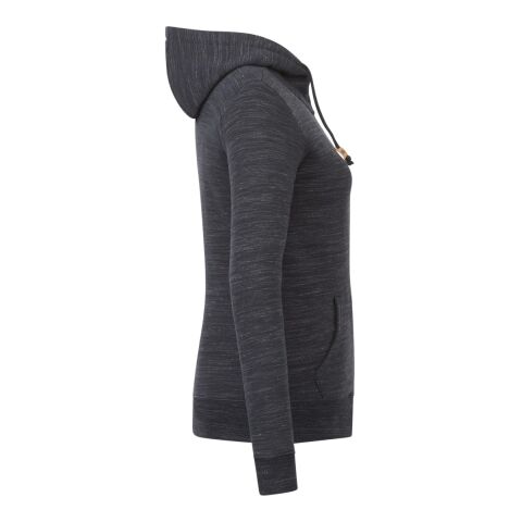 Women&#039;s Space Dye Zip Hoodie Standard | Black | M | No Imprint | not available | not available
