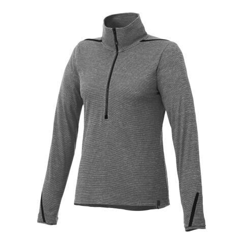 Women&#039;s DEGE Eco Knit Half Zip Standard | Heather Charcoal-Black | XS | No Imprint | not available | not available