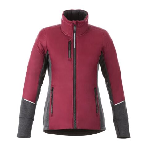 Women's FERNIE Hybrid Insulated Jacket Standard | Wine Red-Heather Dark Charcoal | XS | No Imprint | not available | not available