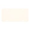 Custom License Plate 0.035 White | No Imprint | not available | not available