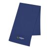 Knit Scarf With Patch Royal Blue