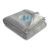 Plaid Fleece Sherpa Blanket Gray