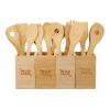 FSC Bamboo 4-piece Kitchen Tool Set and Canister Standard | Natural | No Imprint | not available | not available