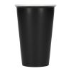 Dimple Double Wall Ceramic Cup 10oz Black | No Imprint | not available | not available