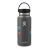 Hydro Flask® Wide Mouth With Flex Cap 32oz Standard | Stone | Laser Engraving | Centered on tumbler opposite Hydro Flask, - Center of art 5.75" up from bottom | 2.30 Inches × 1.25 Inches