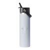 Hydro Flask® Wide Mouth w/ Flex Straw Cap 24oz White