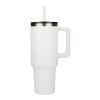 Pinnacle Recycled Travel Tumbler with Straw 40oz Standard | White | No Imprint | not available | not available