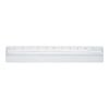 Plastic 12" Ruler With Magnifying Glass White