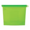 Reusable Food Bag With Plastic Slider Green