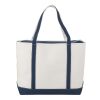 Baltic 24oz Cotton Canvas Tall Zippered Boat Tote Navy | No Imprint | not available | not available