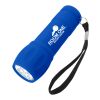 Rubberized Torch Light With Strap Matte Blue