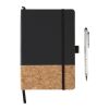 5.5" x 8.5" Lucca Cork Hard Bound JournalBook® Black | No Imprint | not available | not available