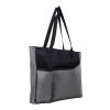 Delegate Heathered Tote Bag Black with Red | No Imprint | not available | not available