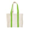 Quatre Wine Bottle Tote Bag Natural with Brown