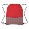Bitmap Drawstring Backpack Red